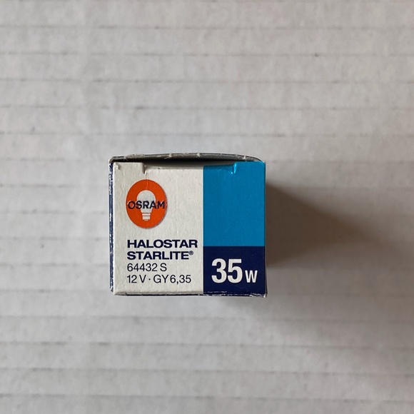 Osram Halogen 35W Bulbs 64432-S Halostar Starlite Bi-Pin Set of 6 NIB Germany - Picture 7 of 10